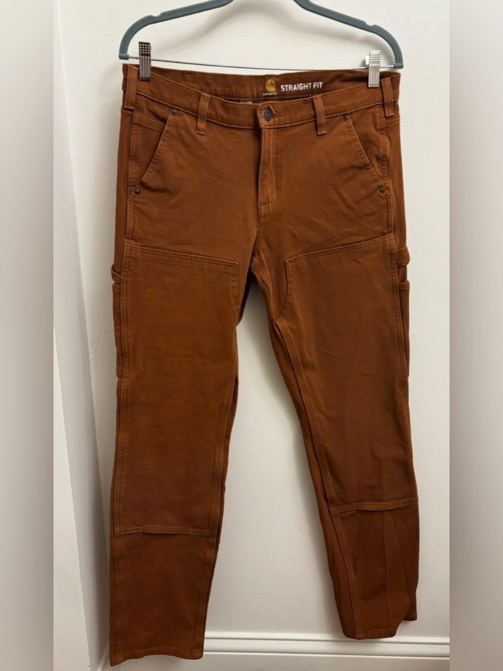 Carhartt Women’s Straight Fit Cargo Work Pants Size 10 Tall High Rise Stretch